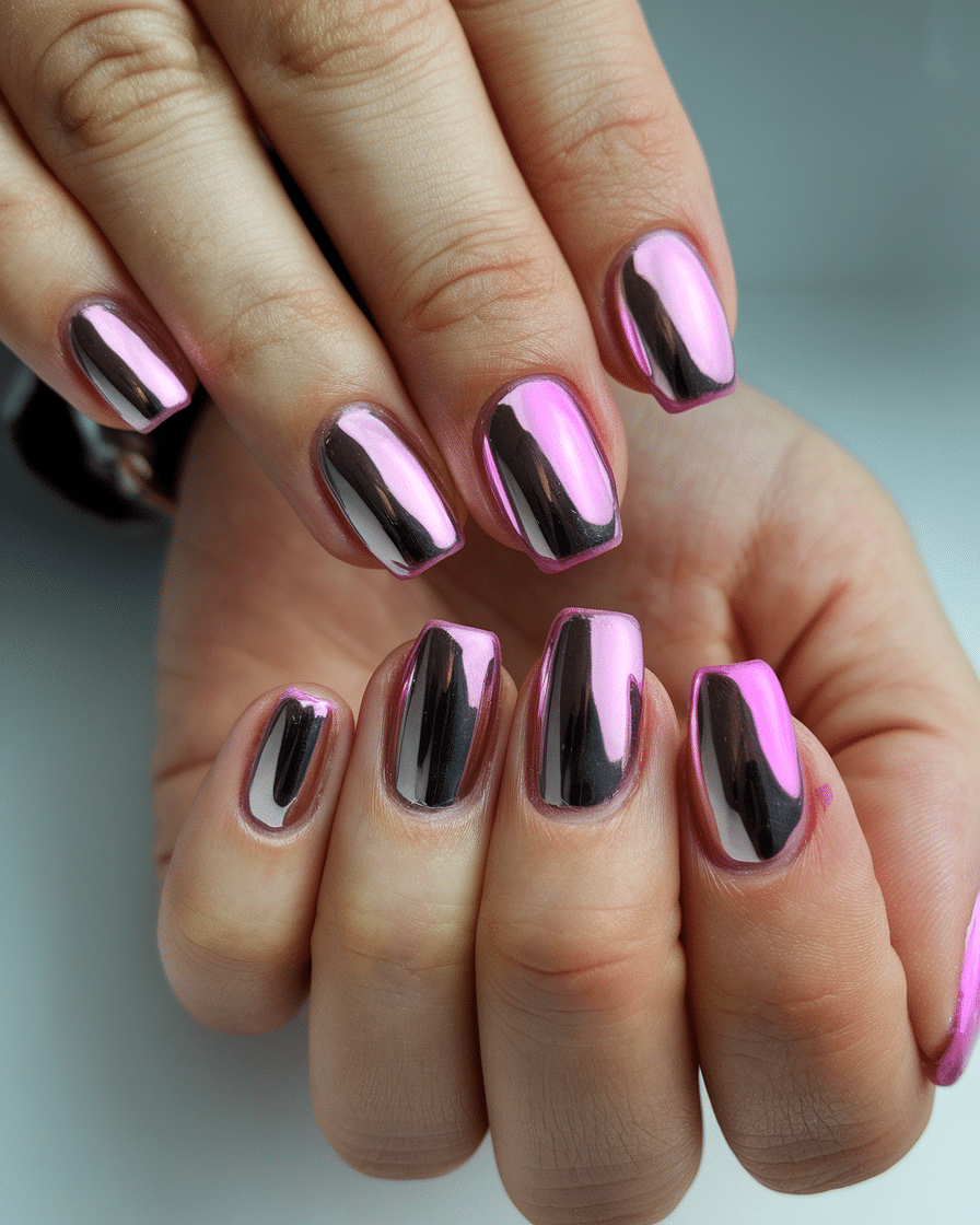 The Rise of Pink Chrome Nails: A Timeless Trend with a Futuristic Twist