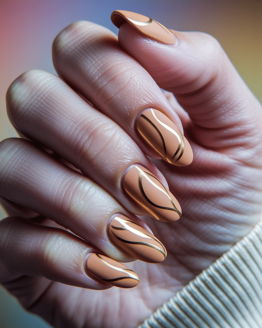 The Allure of Metallic Elegance: Embracing Gold Chrome Almond Nails