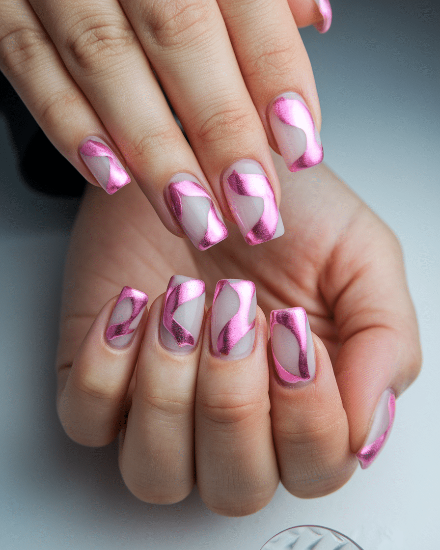 The Rise of Pink Chrome Nails: A Timeless Trend with a Futuristic Twist