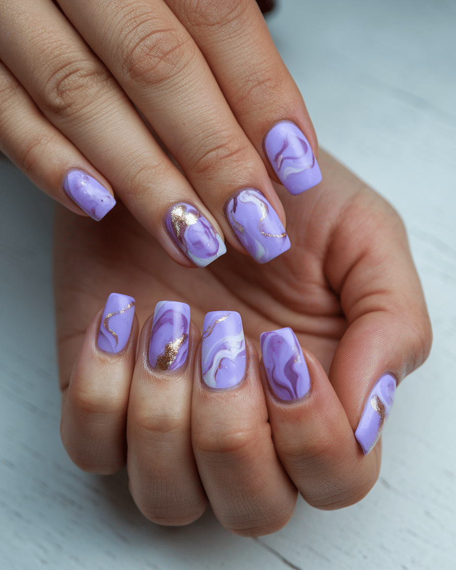0017_1_a-still-shot-of-a-hand-with-purple-marbl_NbKMFMJ-Sn64tUK06QRdRQ_PfNrbSxYQfGWn2YANumM2A The Allure of Purple Nails for Wedding Days