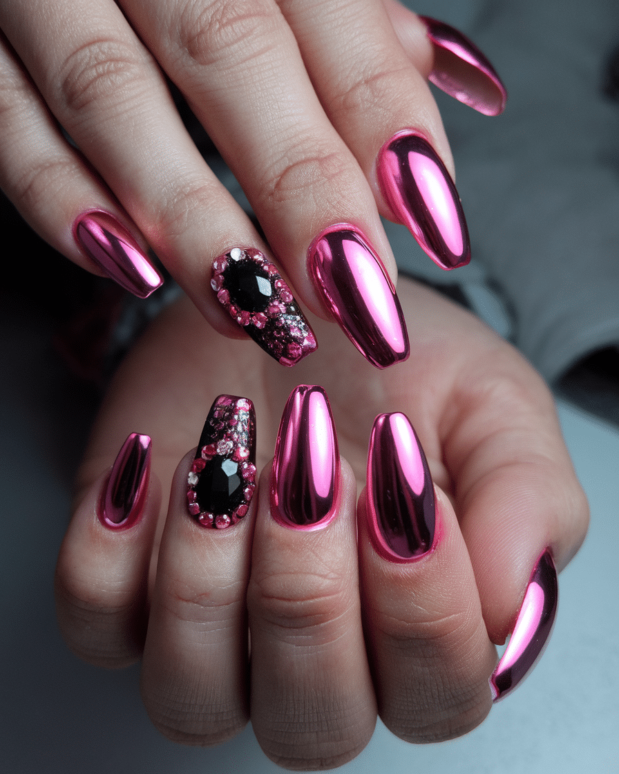 The Rise of Pink Chrome Nails: A Timeless Trend with a Futuristic Twist