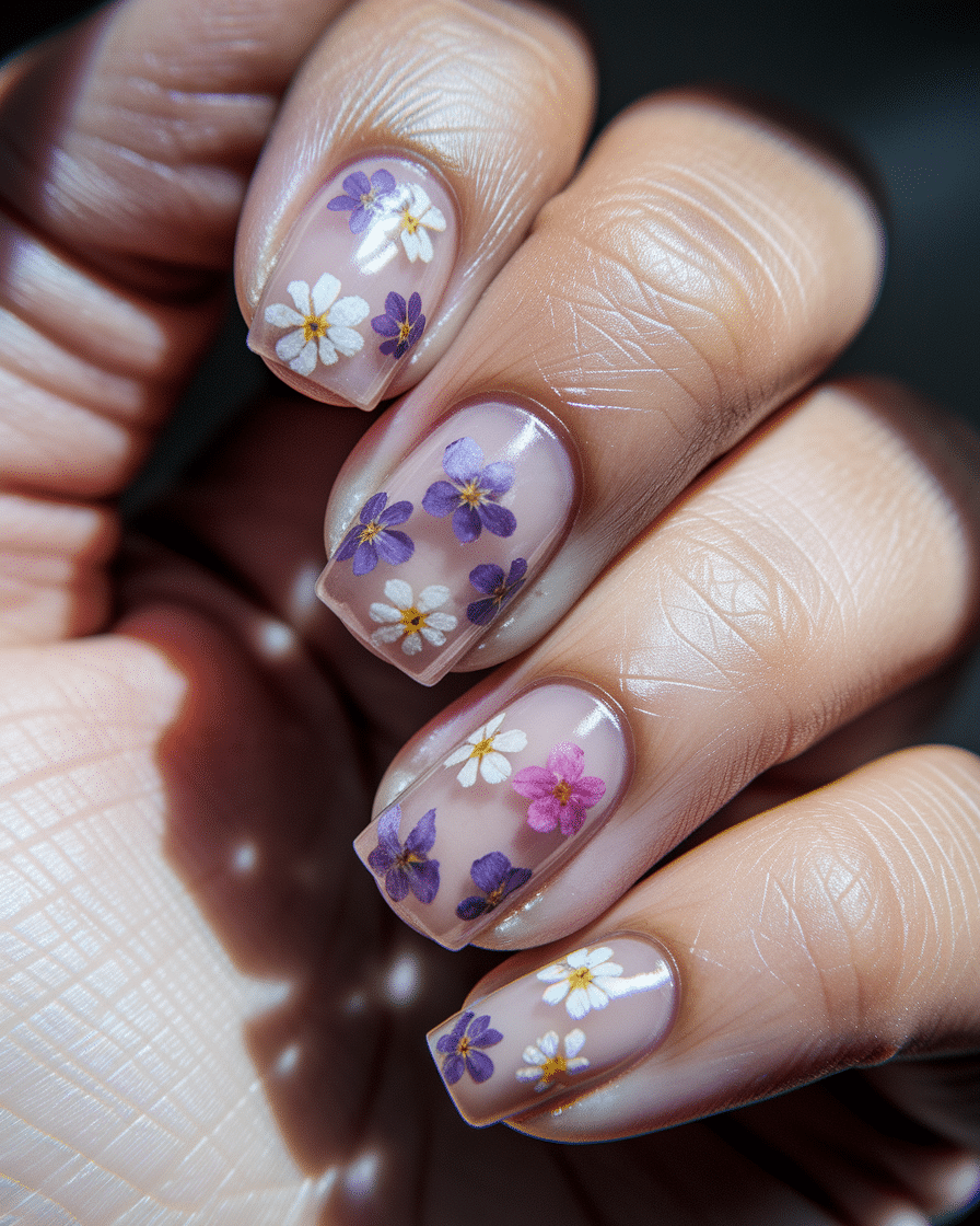 Fresh Floral Nail Designs for a Soft and Stylish Spring Look