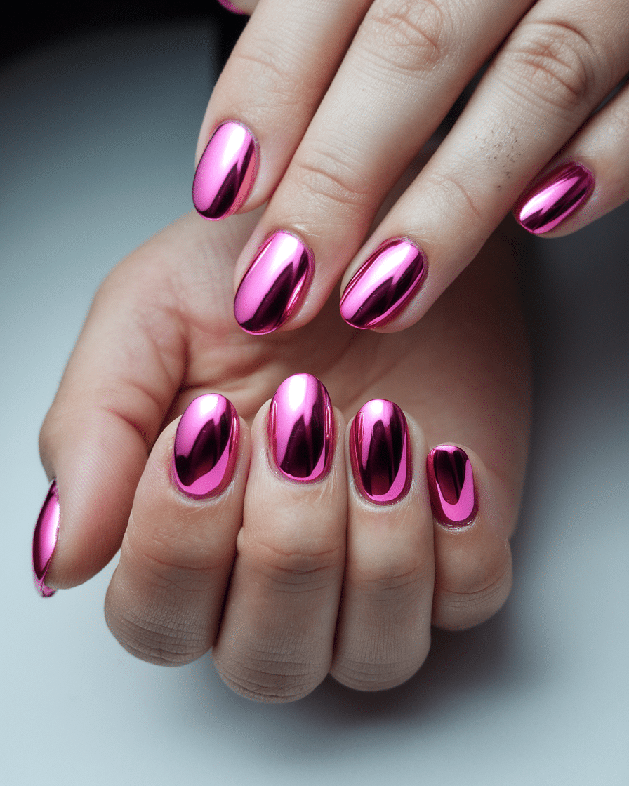 The Rise of Pink Chrome Nails: A Timeless Trend with a Futuristic Twist