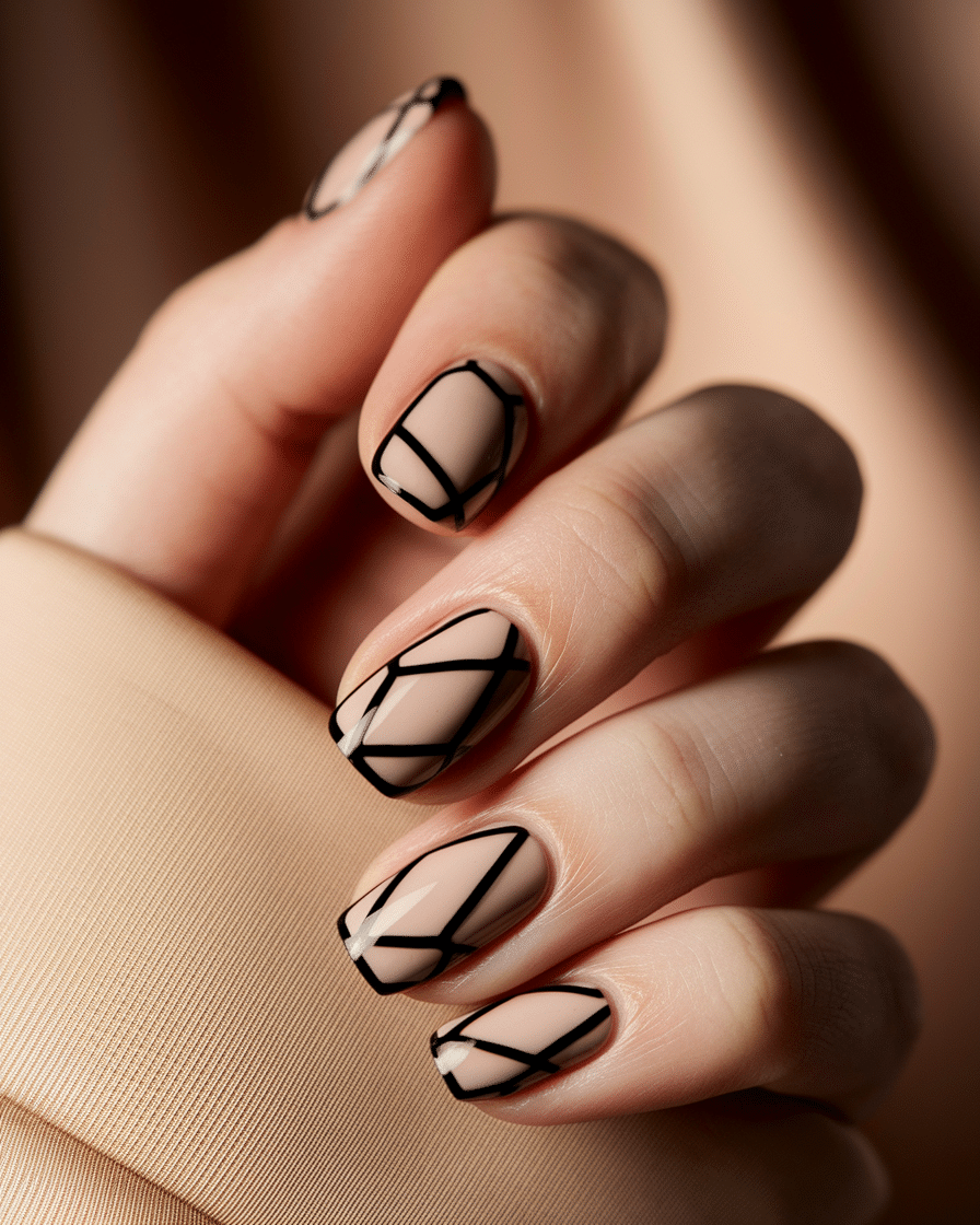 0001_1_a-close-up-photograph-of-a-beautifully-m_3ERyQeNZRBKqszwahp47ag_shNszh62Q-aLsFFvWxYHmA Elegant Contrast: Exploring the Beauty of Black and Nude Nail Designs