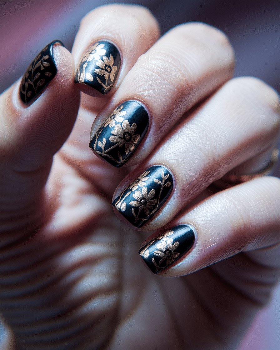 0001_2_a-close-up-photograph-captures-a-beautif_Ci2qUqwDQXaCz7Sl-LpRJA_pFsMPpHPReyhZ2NGJDFyYA Elegant Nail Design Ideas with Timeless Black and Gold Combinations