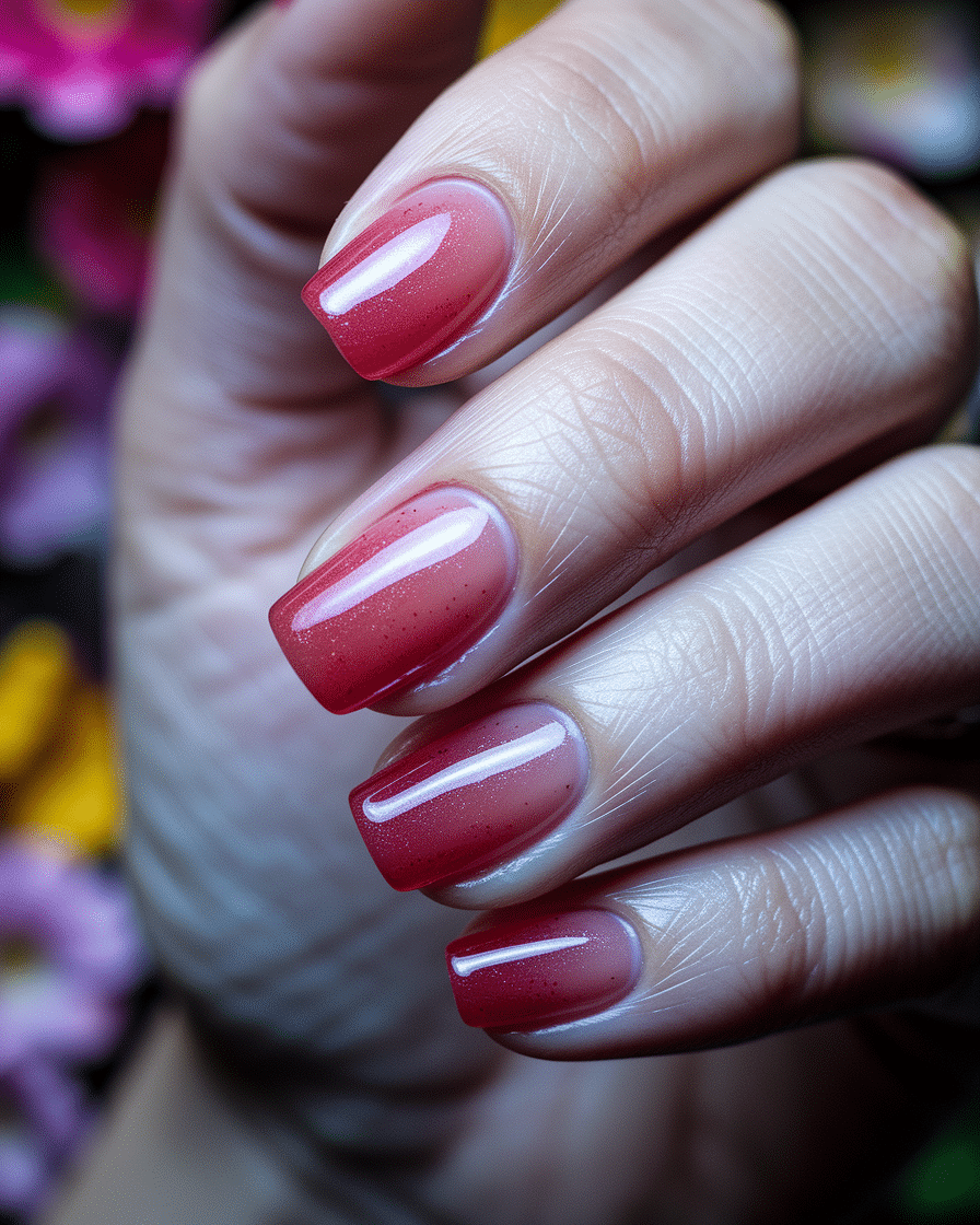 Creamy Red Nails for Summer: Timeless Elegance with a Modern Twist