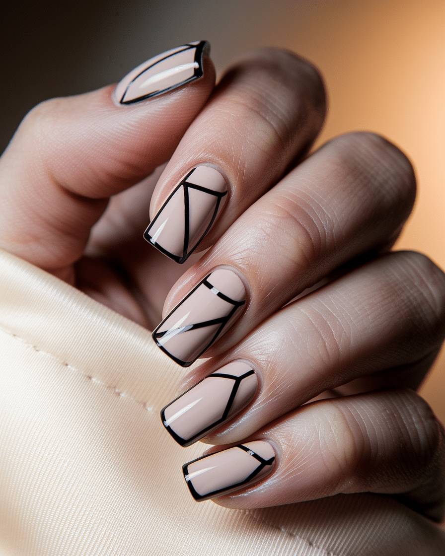 0001_2_a-close-up-photograph-captures-the-intri_Pgrm5EymR0uINlb6xjrRBA_shNszh62Q-aLsFFvWxYHmA_cover Elegant Contrast: Exploring the Beauty of Black and Nude Nail Designs
