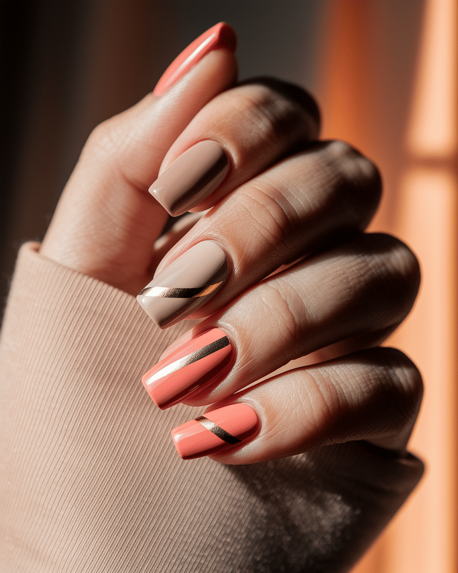 0001_3_in-a-close-up-photograph-a-hand-elegantl_wX_-jr1ORle2OfIvsNwbiA_j6eb-ogAQ3useLXb0PBCVw Elegant Nail Design Ideas with Warm Tones and Luxurious Accents