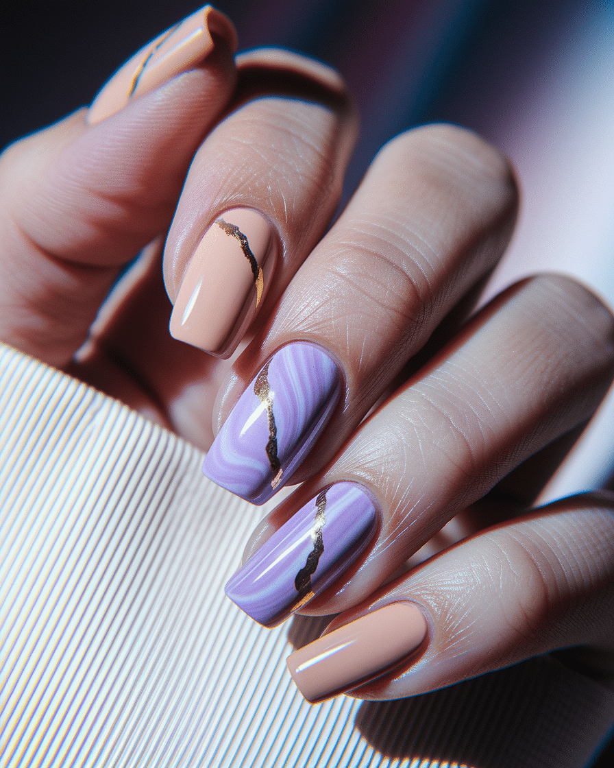 0002_2_a-close-up-photograph-captures-the-intri_oLK-IfNZRDGBkcOW2V4MhQ_mDHAW8LjR32_XaBXxMZPxg Fresh Purple Nail Ideas for Short Nails This Spring