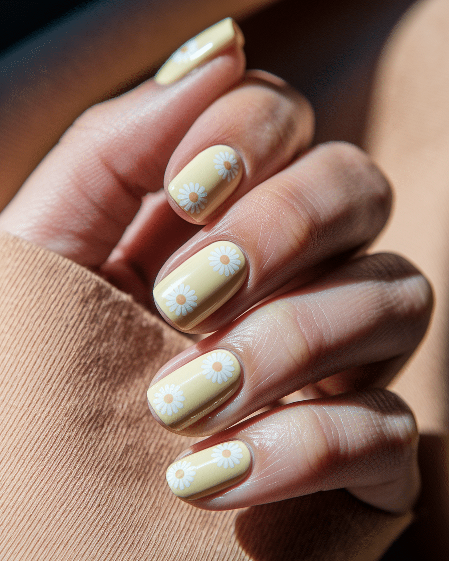 0002_3_a-close-up-photograph-captures-a-delicat_xqLnTYLTTpqlGrv_Psfx2A_vYj30r9uRXGTkIoSj2FC8A Fresh Floral Nail Designs That Celebrate the Beauty of Daisies