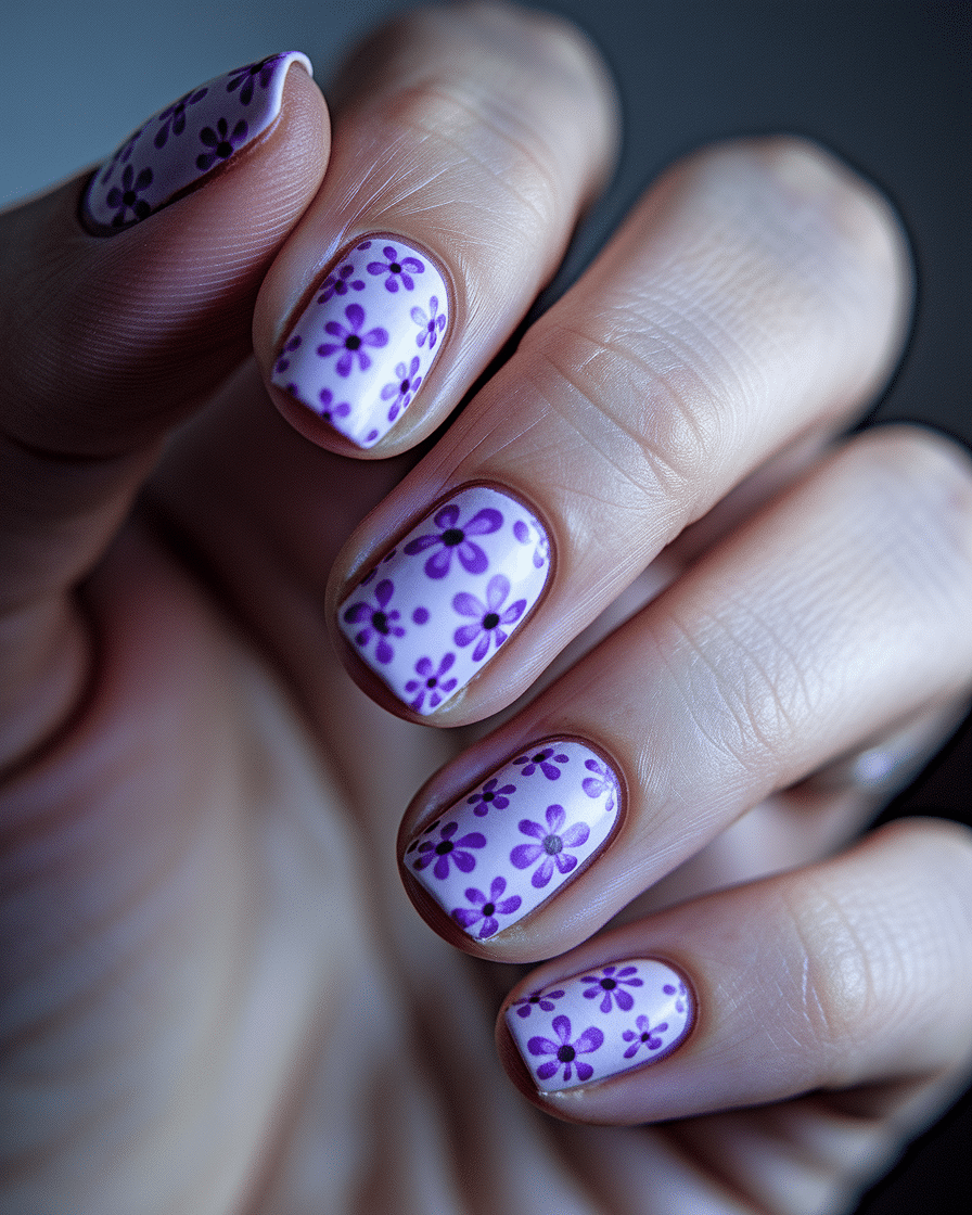 The Best Purple Short Nail Designs to Try for a Chic Spring Manicure