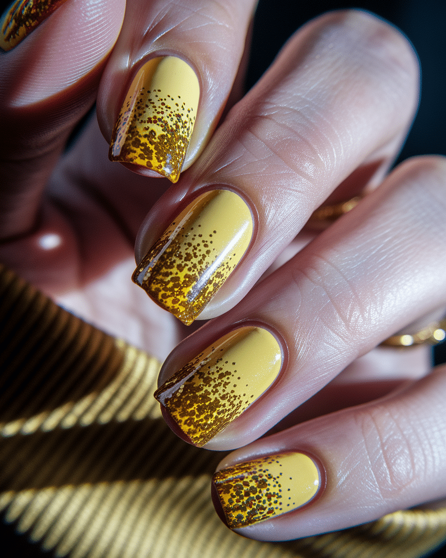 Brighten Up Cold Days with Stunning Yellow Winter Nail Designs
