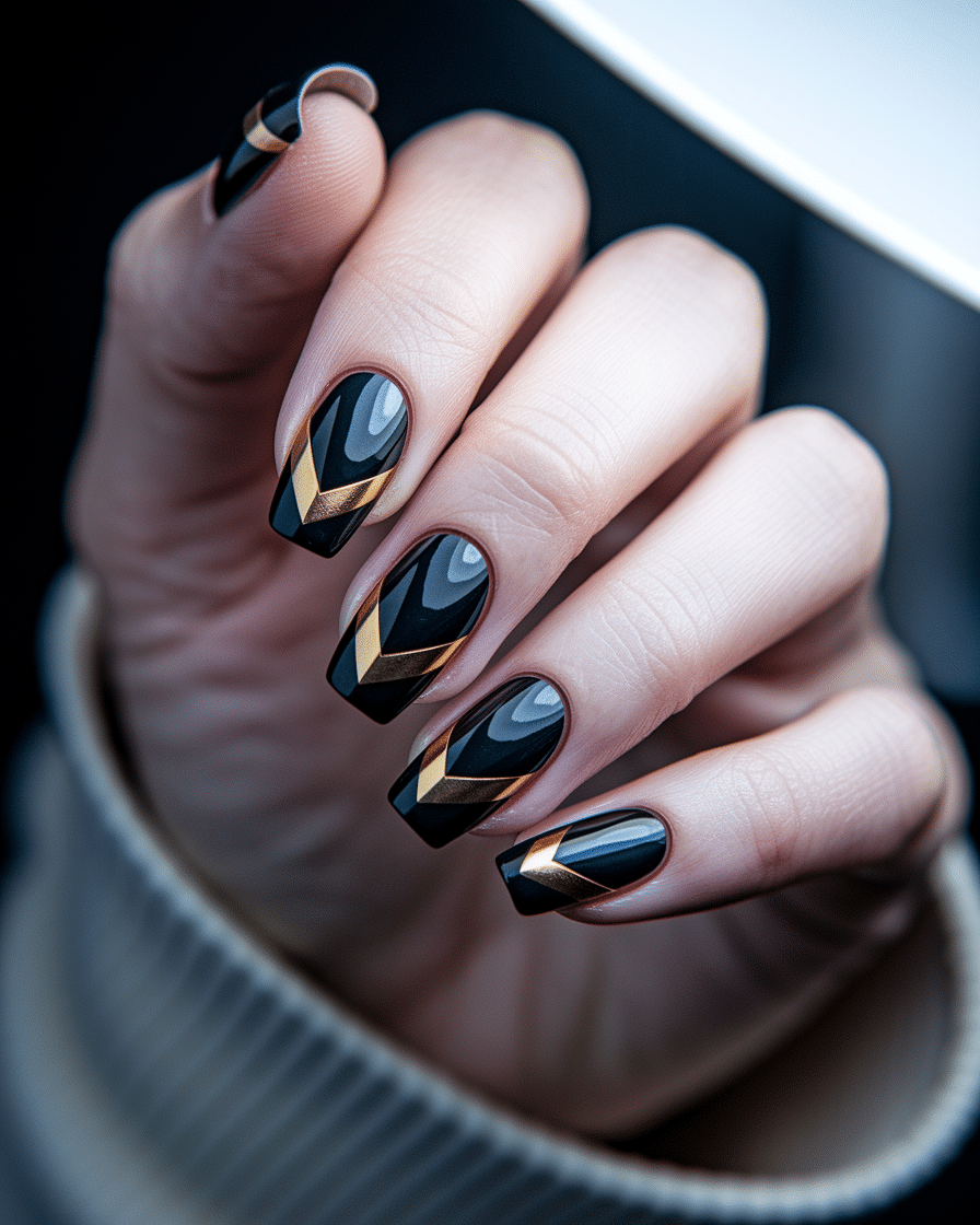 0002_3_in-a-close-up-photograph-a-hand-graceful_FNr0L6iNRFmQSTCTk0FDyQ_pSepTv9KQR2I3BljLEQ-1w How to Elevate Your Manicure with Timeless Black and Gold Nail Designs