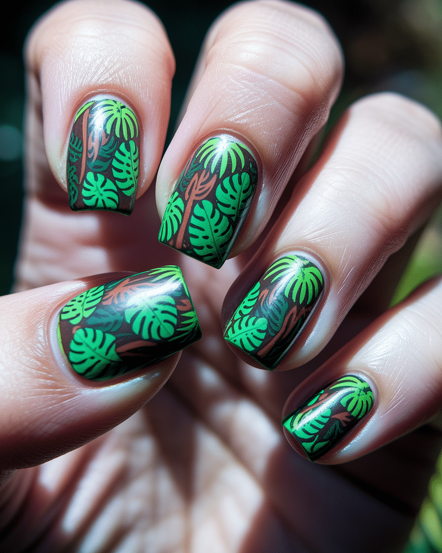 0003_2_a-close-up-photograph-captures-the-intri_UfuAObcKQ0irvM7dJSznzw_dOu92OgISM-HbFgdrCZR-w Tropical Nail Designs for Summer: Palm Tree Nail Ideas That Scream Vacation