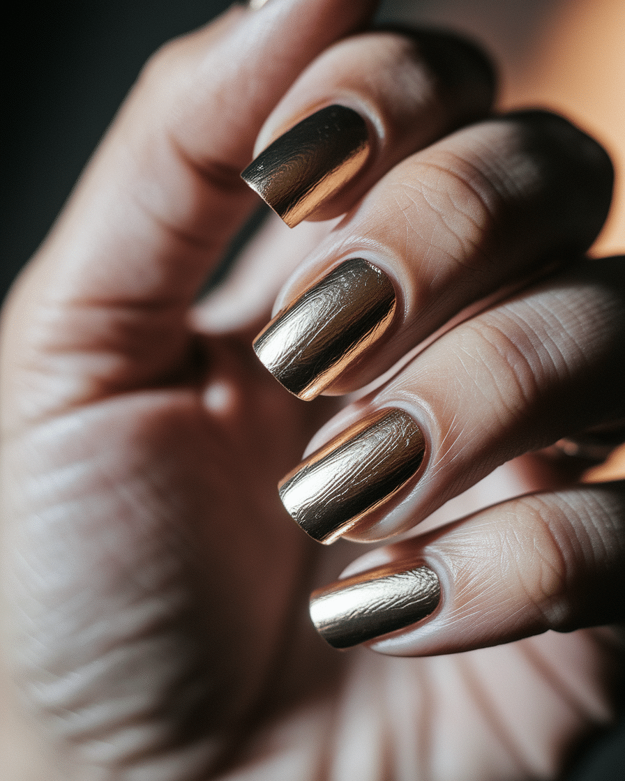0003_2_a-close-up-photograph-captures-the-intri_Zx2rXLzGRL2kacsbmEpQfw_PdV7-DnRSgaHcmoSmXgnDQ Stunning Nail Designs with Gold Chrome and Almond Shapes