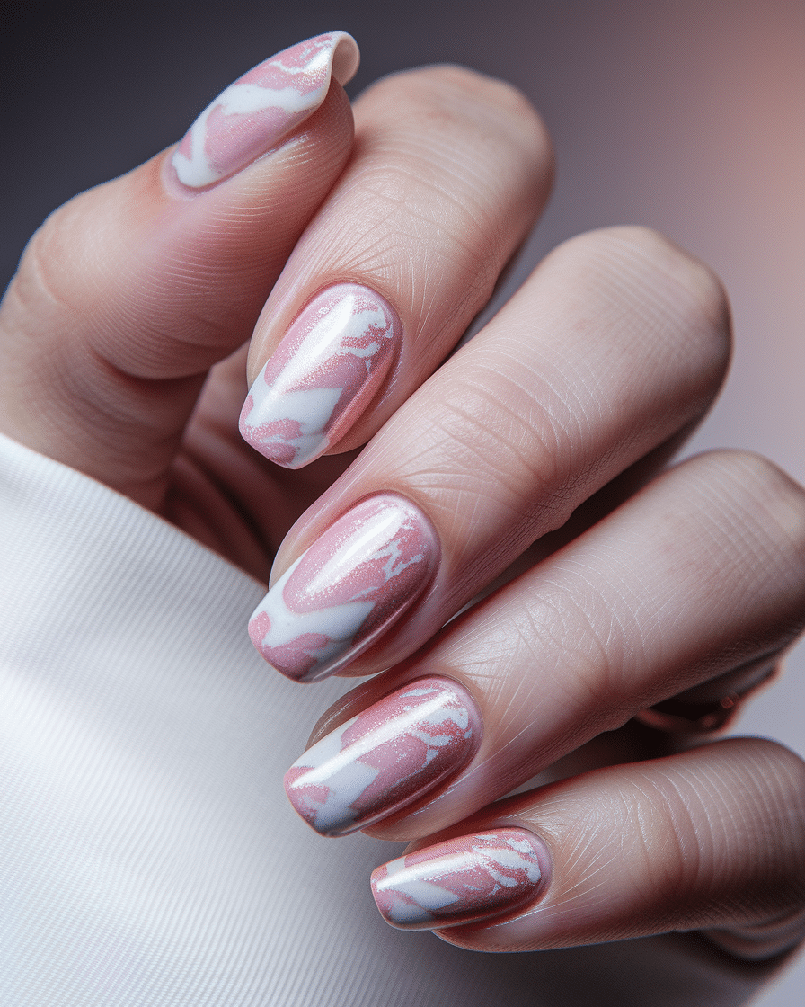 0003_3_a-close-up-photograph-captures-an-elegan_iLDKQmamT3-hWQ5uVnMUUA_cSoKNrzATu2DTZqrWNwQFw Best Short Acrylic Nail Designs for a Stylish and Modern Manicure