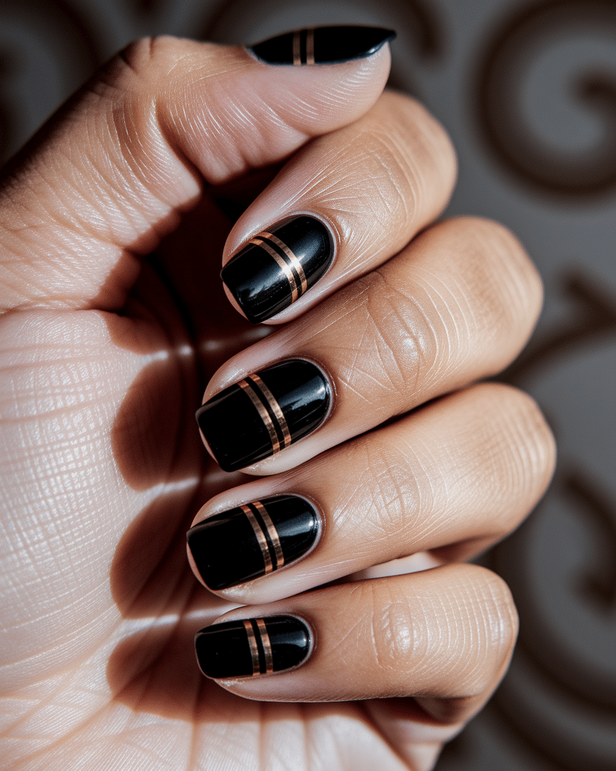 0003_3_a-close-up-photograph-captures-the-intri_v0mcmwYyRzCgVnc0mspnsA_JzqnZROzToaSxc7bqJKyPg Elegant Nail Design Ideas with Timeless Black and Gold Combinations