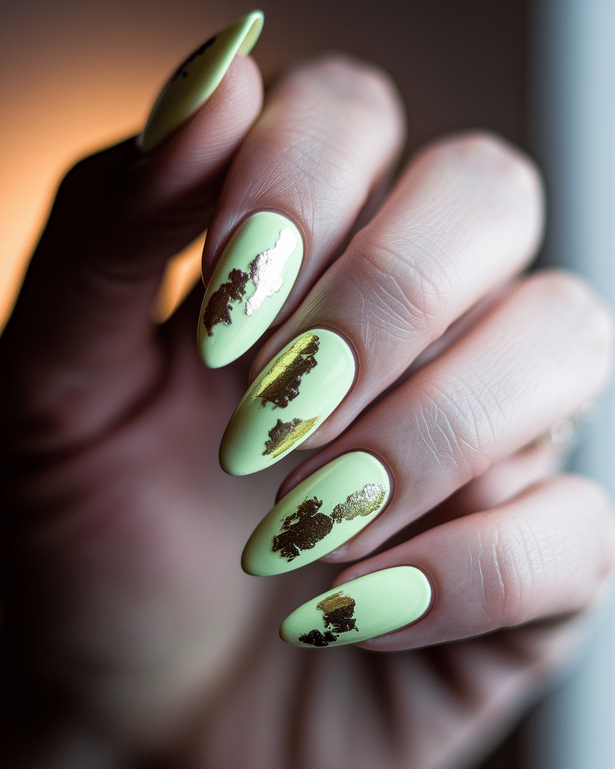 0004_2_a-close-up-photograph-captures-the-intri_OZpWmpvLRXqjSAJJo2PABw_dOzGWfrxRqaLGGEIzqDZLQ Bright and Glamorous Nail Designs That Blend Yellow and Gold Perfectly
