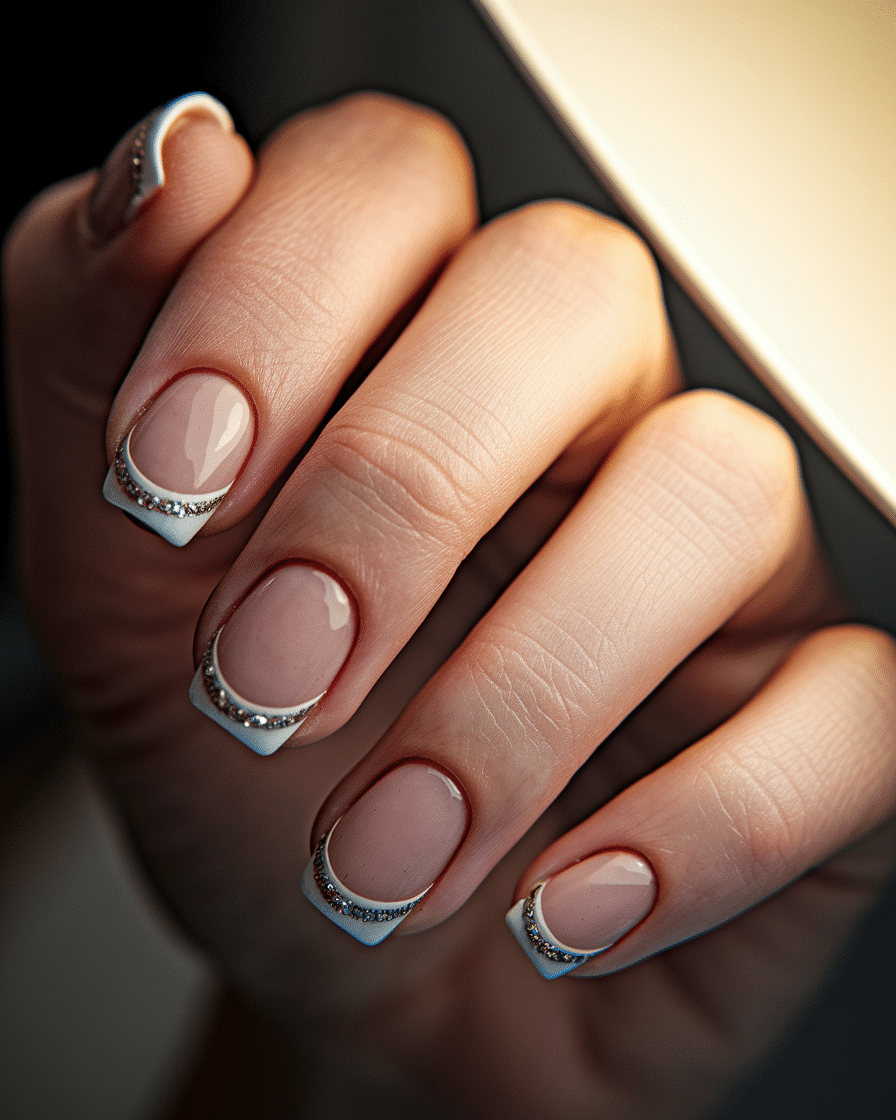 0004_2_a-close-up-photograph-of-a-beautiful-han_OHbaKbvHRYik1UAElOt3kg_dlU43KWuSVa_ly7_LVJGpw_cover Timeless French Nail Designs for a Modern, Elegant Manicure in 2025