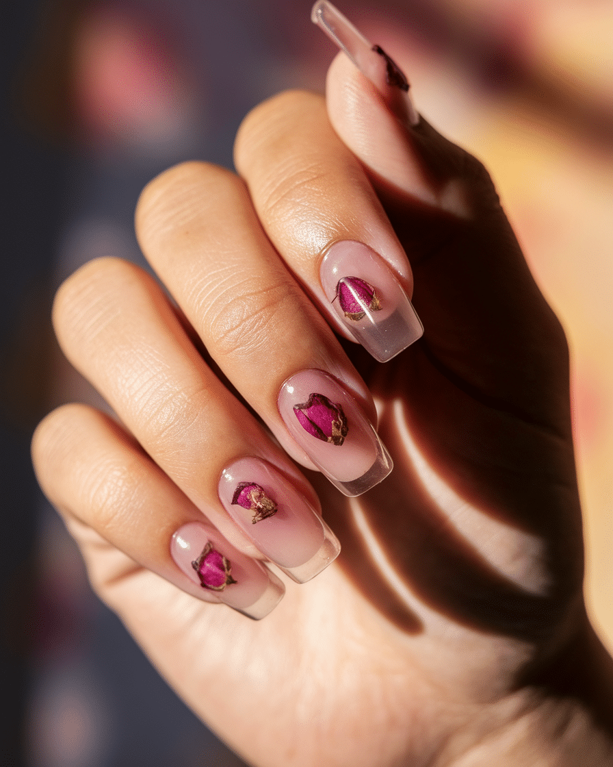 0005_1_in-a-close-up-photograph-a-hand-graceful_akV1Oo4XT0yqC_hfog42WQ_k6zHntCaTiu3ExrlRJdzoQ Elegant Nail Art Ideas Featuring Soft Floral Designs