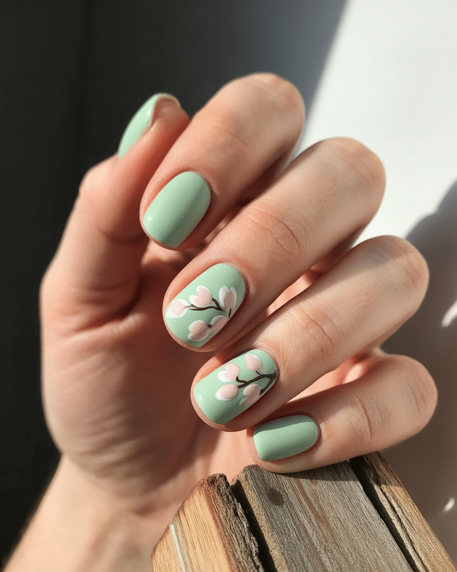 0005_2_a-photograph-of-a-beautifully-manicured-_KvGqSlnXSACKJtbi1A4n2A_LOmye0FHTJyiwDcMimv_Iw Embracing Natural Elegance: The Rise of Matte Green and Floral Nail Designs in 2025