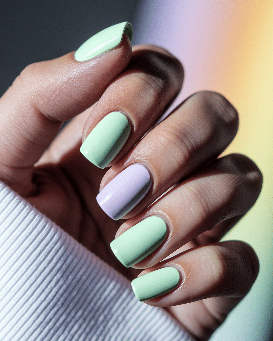 Fresh and Playful Nail Designs for a Soft and Colorful Look