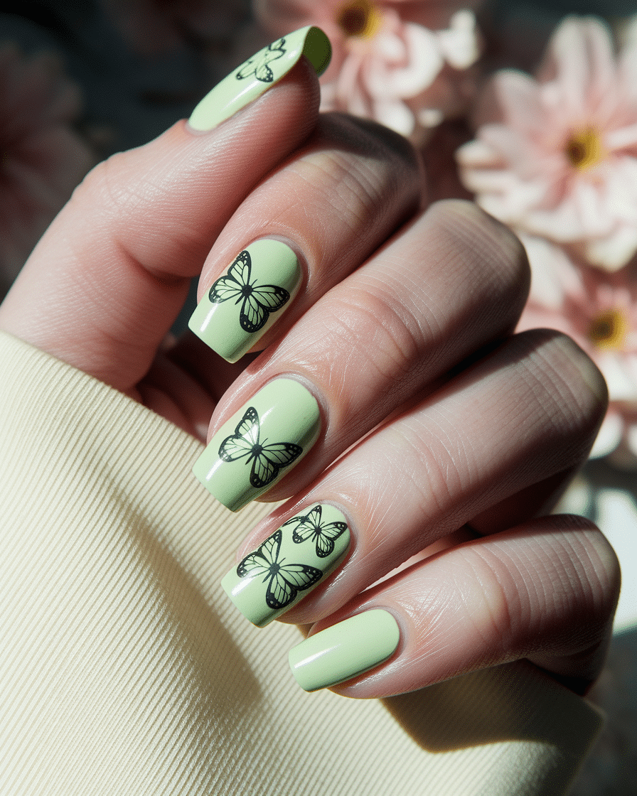 Fresh Green Nail Designs for Spring That Are Perfect for Almond Nails