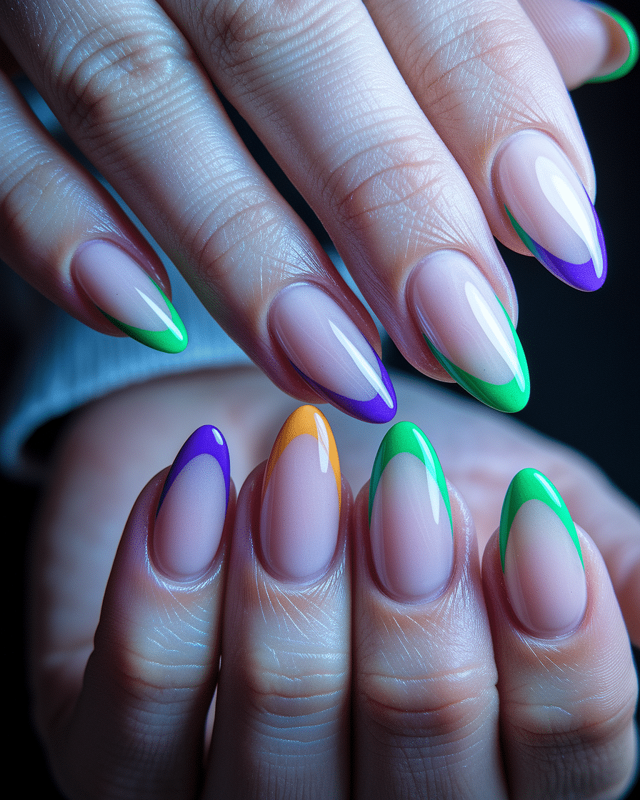 Cute and Simple Summer Nail Designs for Almond Shaped Nails