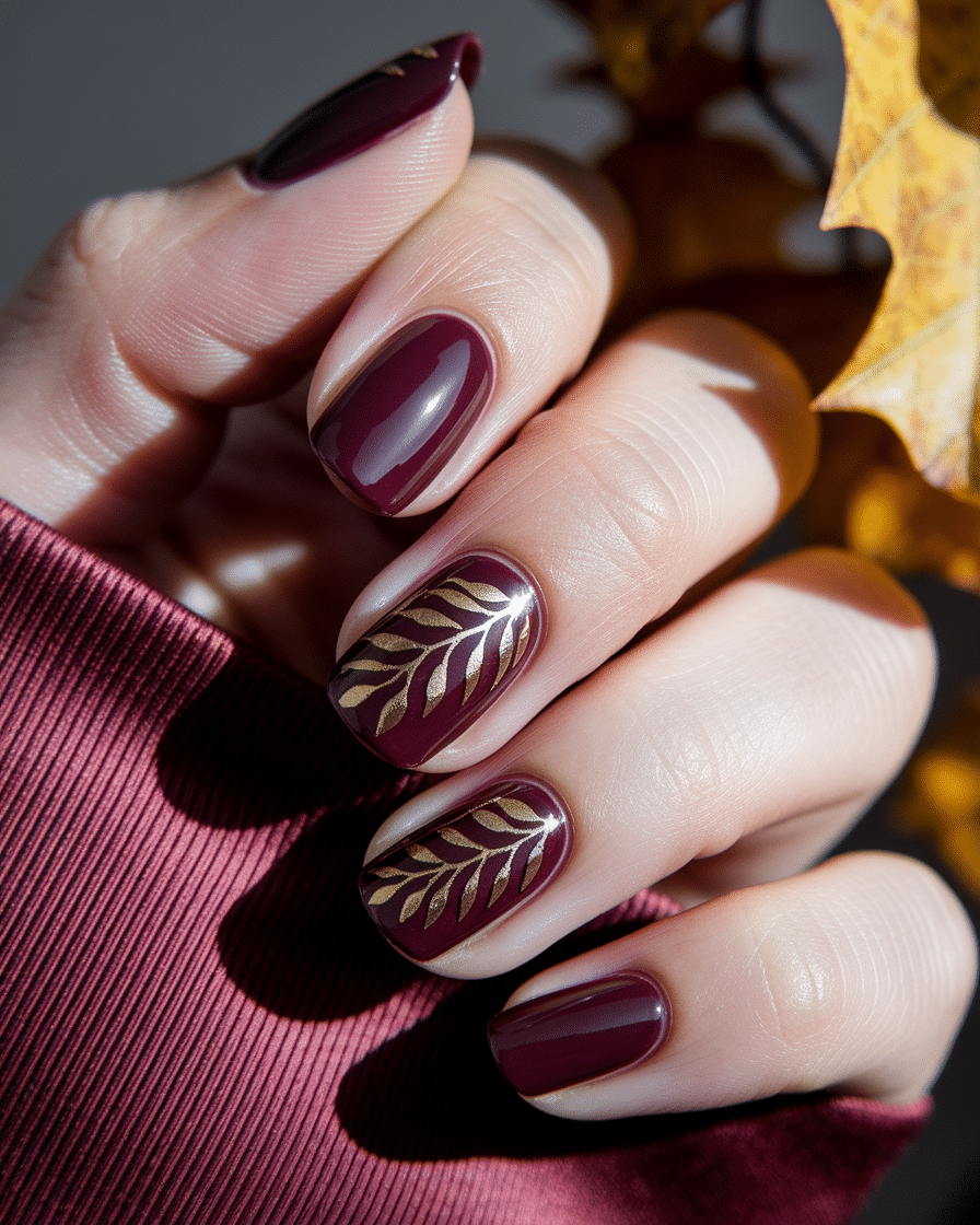0005_3_in-a-close-up-photograph-a-hand-with-ele_kNMCER-QT5un14Wl4QFM0A_WDyyrZM6Q1eACbYcolI1Kw_cover Burgundy Nail Ideas for a Timeless and Elegant Manicure