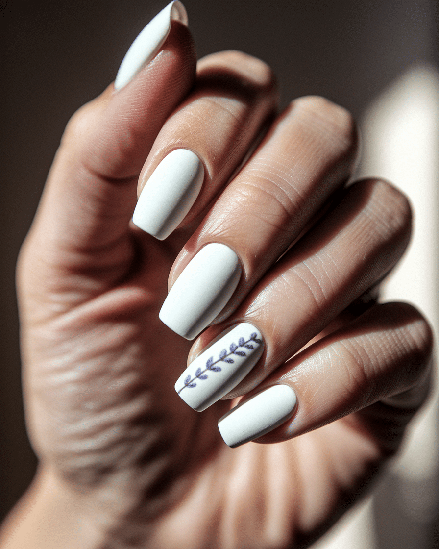 0006_2_a-close-up-photograph-captures-a-hand-wi_W2pHD9yHTgWw6LtsvwENwA_IZuPnzGBTJa5bHxQT05lRQ Elegant Nail Art Ideas Featuring Lavender and White for a Fresh, Feminine Look