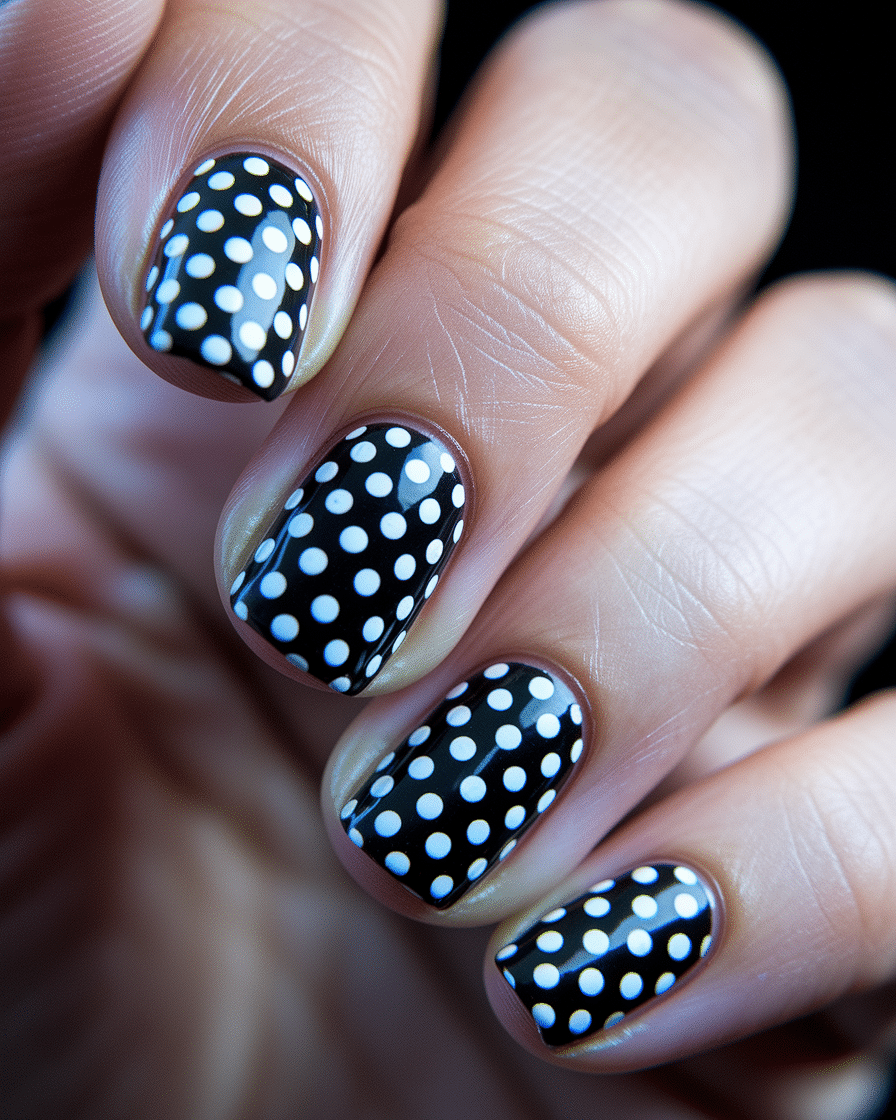 Elegant and Bold: How to Rock Black Nail Art on Short Nails