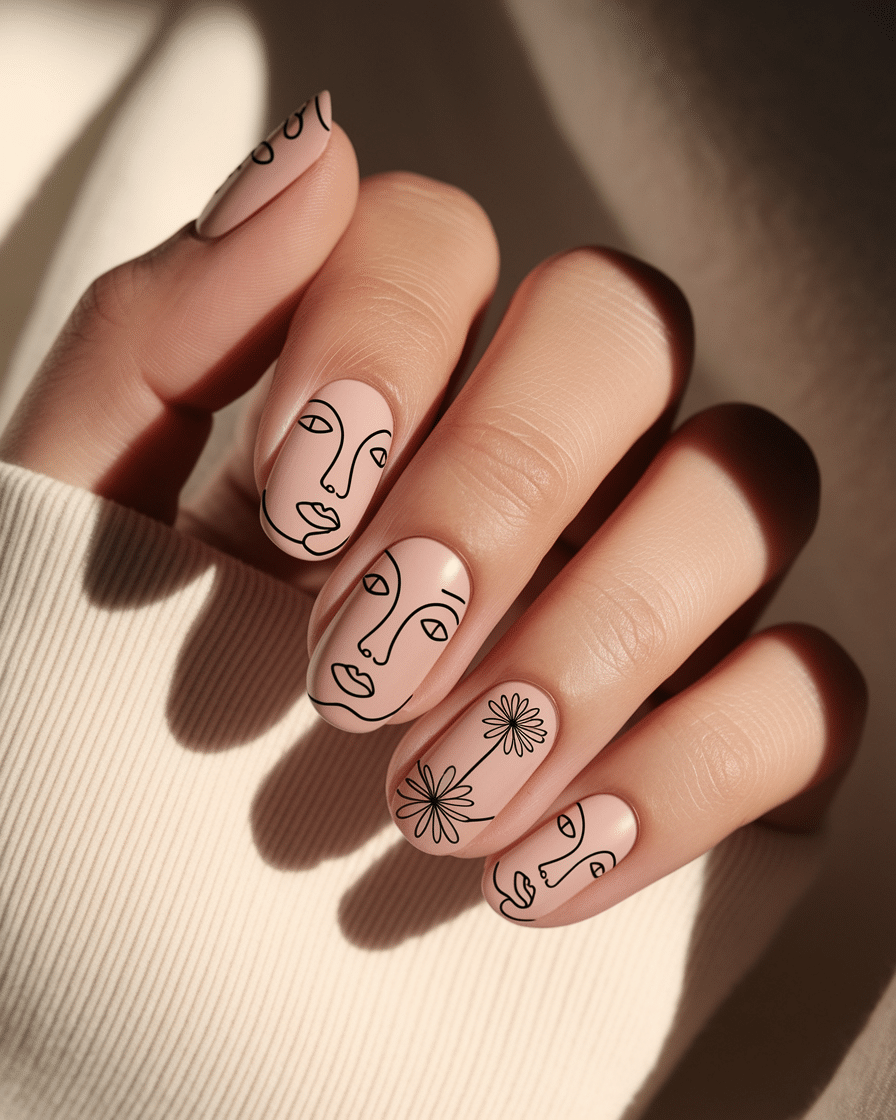 0006_3_a-close-up-hand-with-intricately-painted_oIqQt89rSa6wWxtIz54FLw_f6EhST-vSnuiFkt6seTLGA_cover Elegant Nail Design Ideas with Timeless Black and White Styles