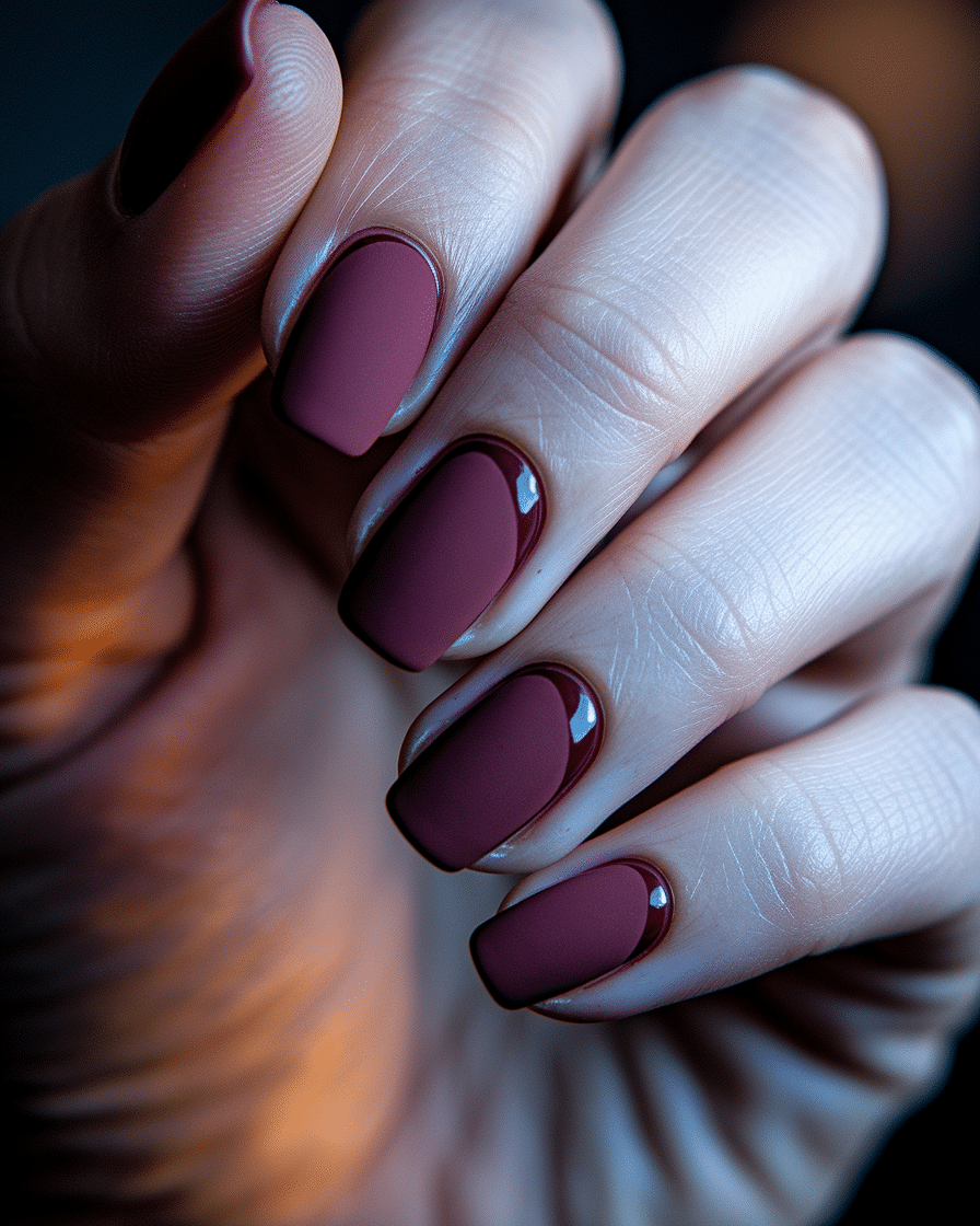 Elegant Nail Trends for Fall and Beyond: Why Matte Burgundy Almond Nails Are a Timeless Choice