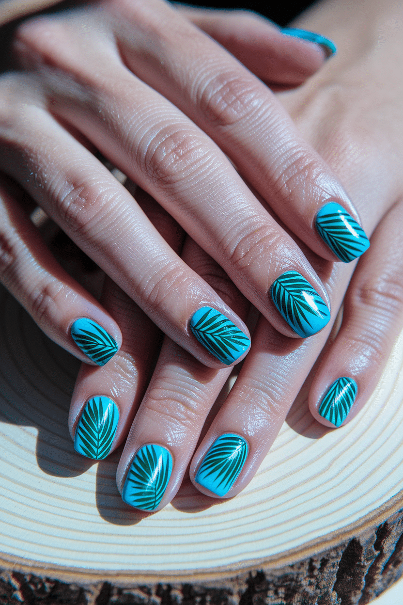 0006_3_a-close-up-photograph-of-a-beautiful-han_ciI4pipGQ-uiYsSNtWMvJQ_bZNhWw8JQYer2TpTBNoVbg Blue and Green Nail Designs That Stand Out in Every Season