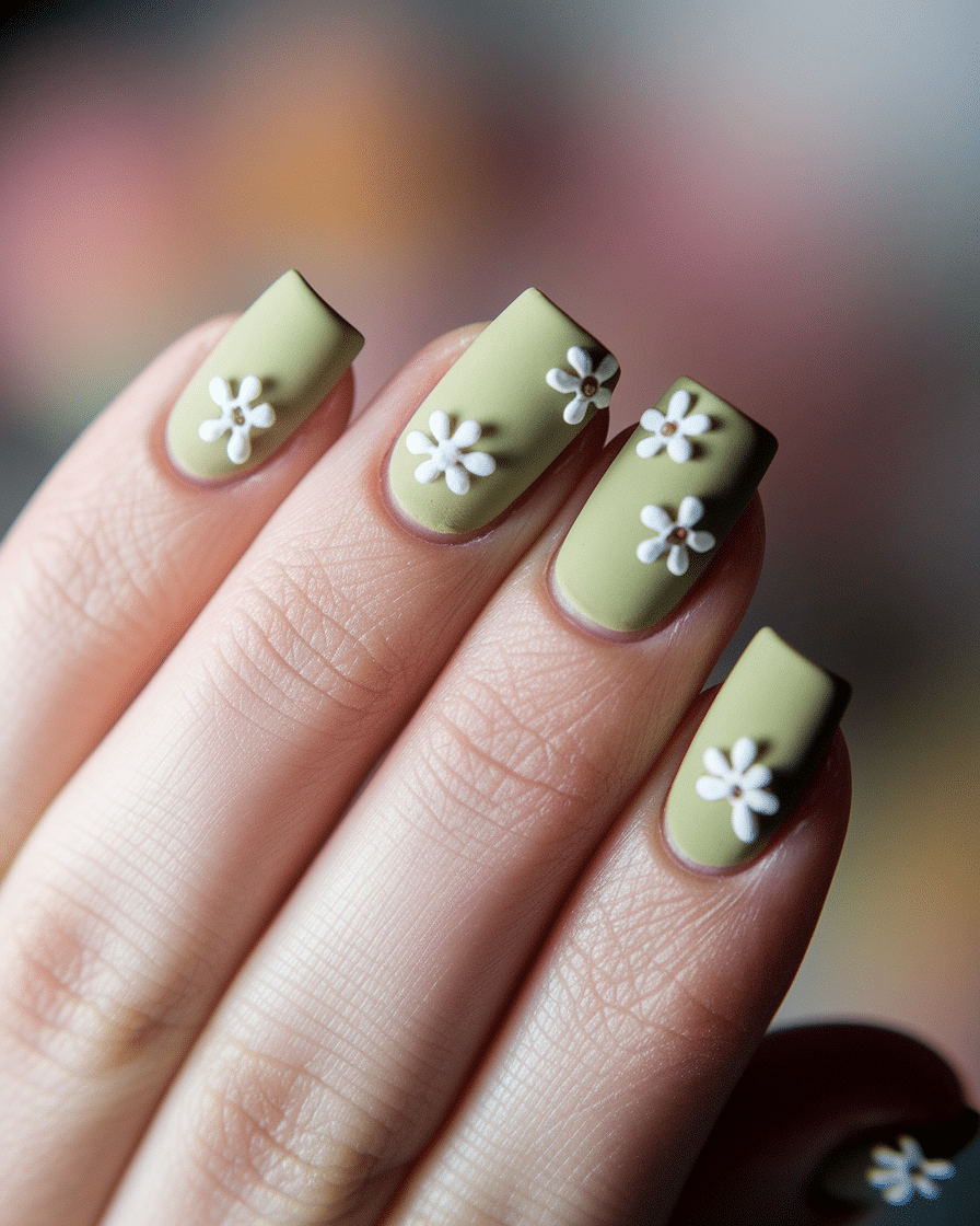 0006_3_a-close-up-photograph-of-a-beautiful-han_v-RThz-mRWazaJBbXJdpmg_svbFVXDYRiOfr0_TRg41UA Elegant Green Nail Designs with Subtle Floral Accents for a Soft Statement Look