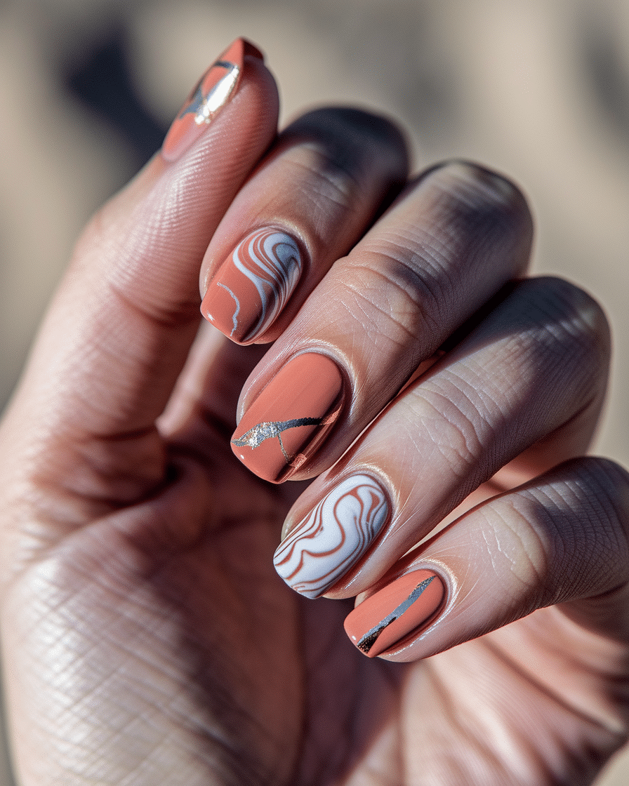 Fall Beach Wedding Nails: Elegant Nail Designs for a Seasonal Coastal Celebration