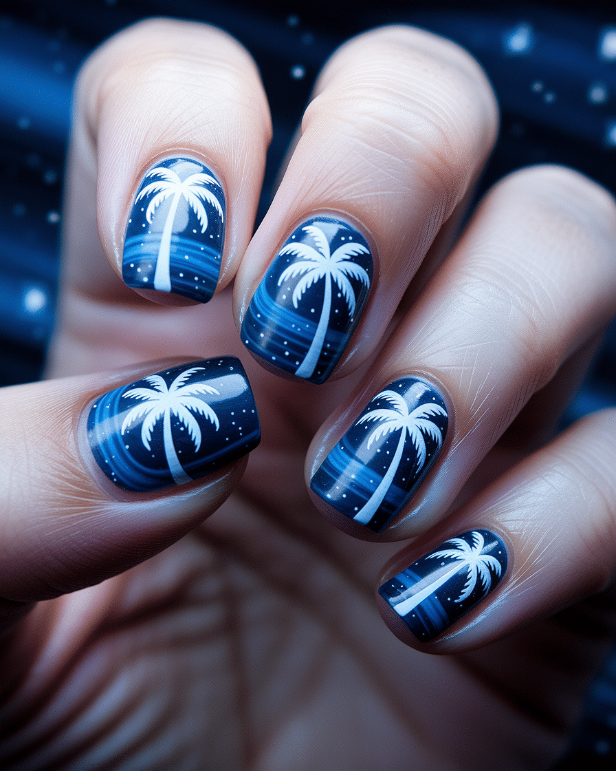 0007_3_a-close-up-photograph-of-a-hand-with-nai_x246bgwFQ1inyqnQp2BBaw_HCXlShqtQGivFwwiyUoHYQ Tropical Nail Designs for Summer: Palm Tree Nail Ideas That Scream Vacation