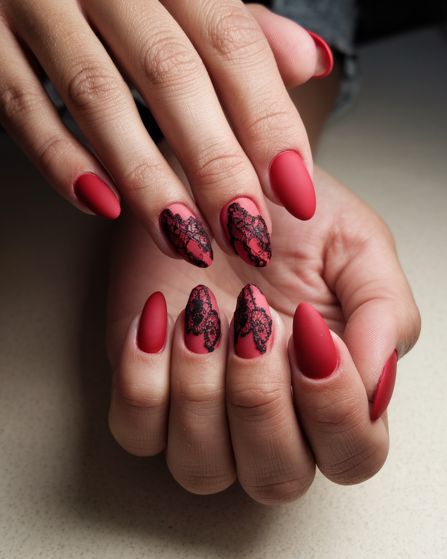 0007_3_a-photo-of-a-hand-with-red-matte-nails-a_hukhW0ZeRGGznUKSCNhu4g_hU93DLnKRy6Rqf-kjAAjxg Vintage Red Nail Ideas That Never Go Out of Style