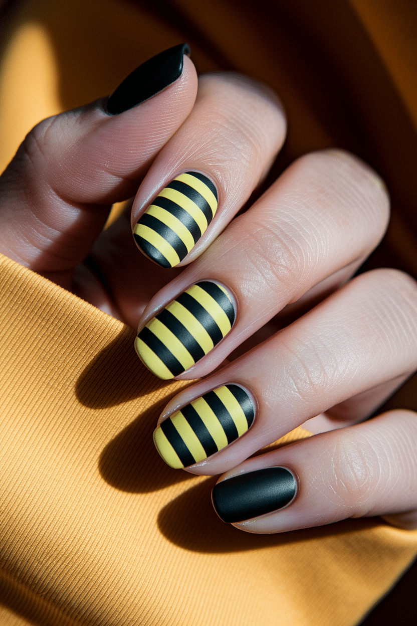 0008_3_in-a-close-up-photograph-a-hand-with-per_hVxDuc-ySKCDkER86thzVg_VPZzGsBkRb6bldr4WOruFg Elegant Nature-Inspired Nail Designs That Celebrate Bees and Honeycombs