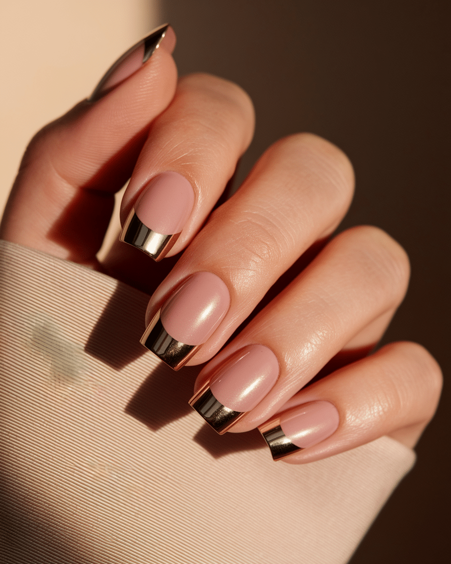 0009_1_a-close-up-photograph-of-a-beautifully-m_-rIHayBPQvONU0UcjZkSKw_gGT8cHBERqS1qoKX7ISpQg Stunning Nail Designs with Gold Chrome and Almond Shapes