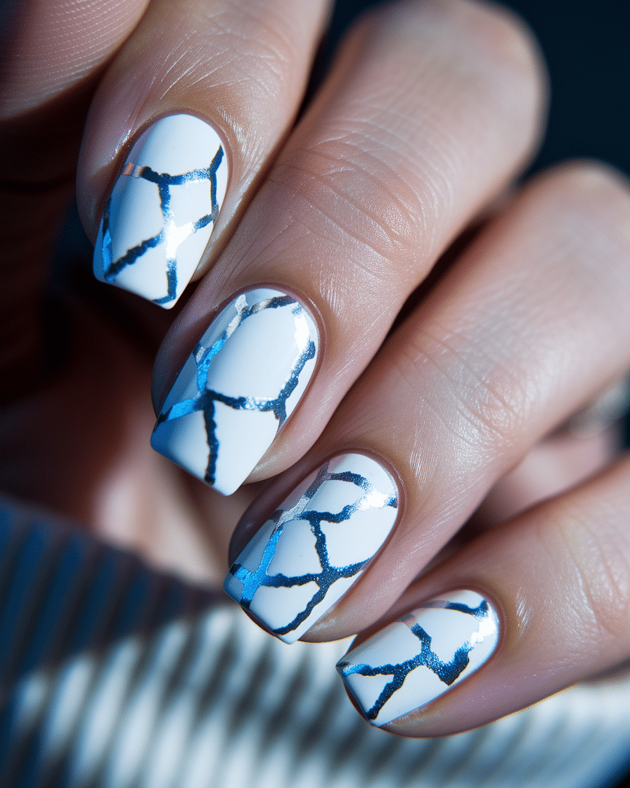 0009_2_a-close-up-photograph-captures-the-intri_CVczAdB3RtiH0s5cNKM-Cg_37Vh_Q59SCqnhGBhJSPgTg Elegant Winter Nail Designs with Blue and White Tones