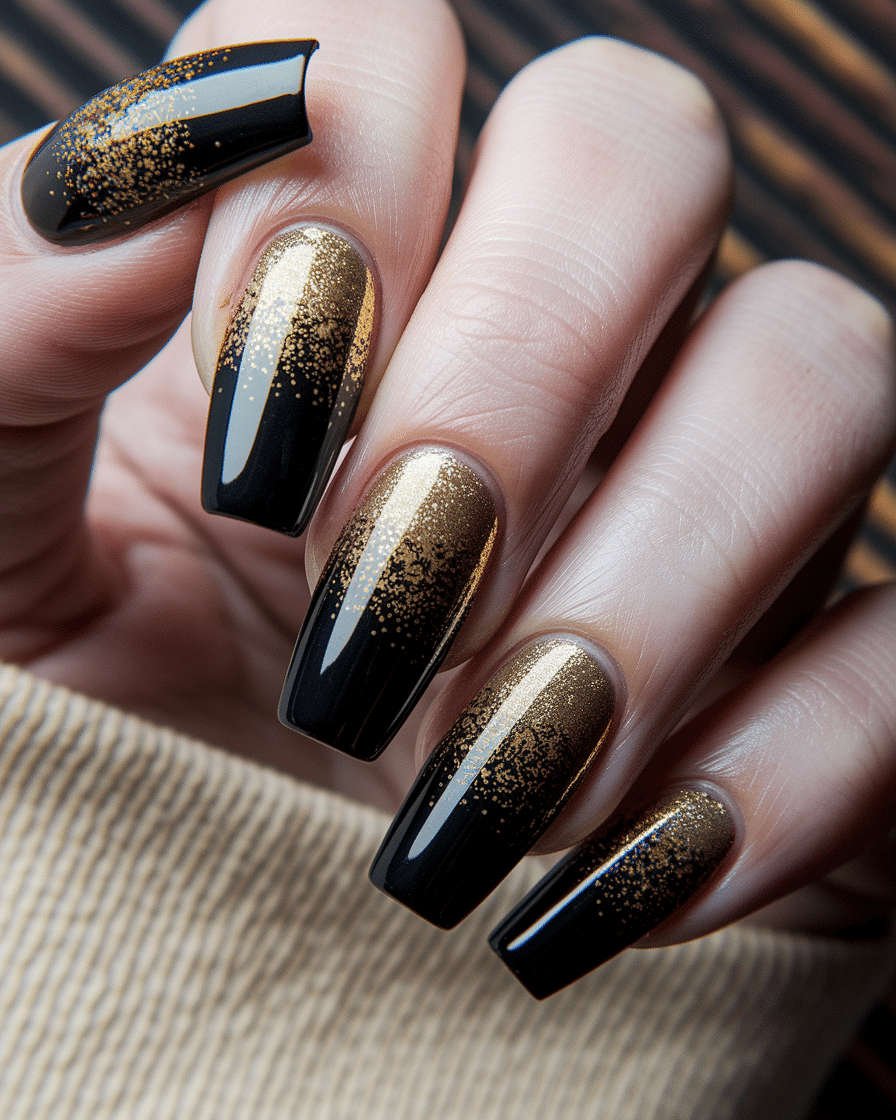 0009_2_a-close-up-photograph-of-a-hand-with-ele_TqyoRYArTACXSr3sUxkcUA_kvvIDu_5QIadttIdpRMbhA How to Elevate Your Manicure with Timeless Black and Gold Nail Designs