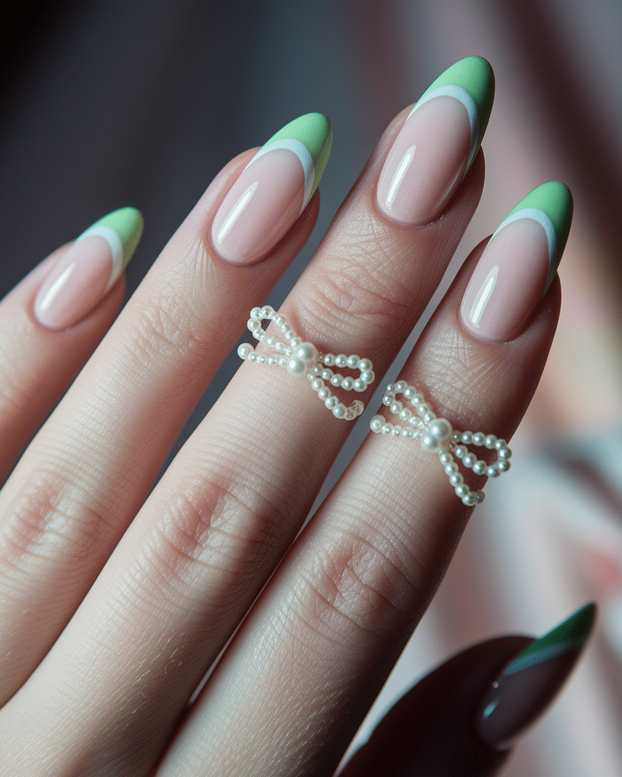 0009_3_a-close-up-photograph-of-a-beautifully-m_IgA96nYbRiyjyFEUJamGpg_cbjCmwXhQ4ehduPDiwb7XQ French Tip Nail Designs That Add a Soft and Feminine Touch to Your Look