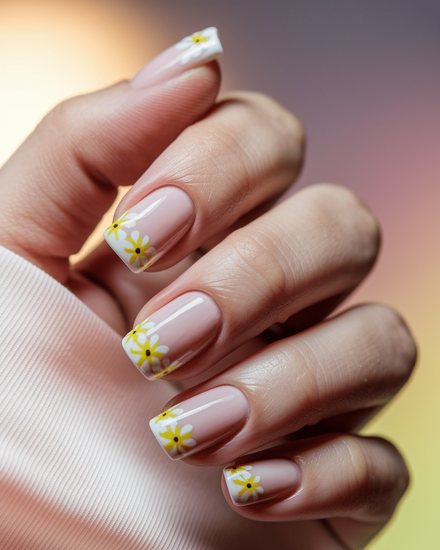 0009_3_in-a-close-up-photograph-a-hand-graceful_u__0LF_rQMWA8onSFKle5w_bb2b2dNqQ26zcYrvFiTQzg_cover French Tip Nail Designs with Floral Accents That Brighten Up Your Summer Look