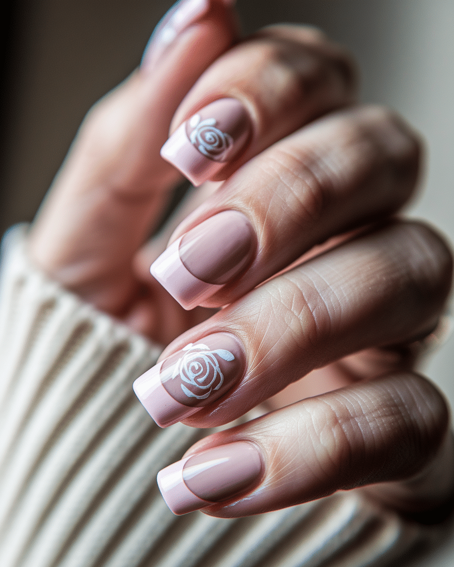 0010_2_a-close-up-photograph-captures-a-beautif_fVXlnfd0S9KHfnJNu4wC4A_qqwvB7HDRT-EjOegHJWVGA Romantic Floral Nail Designs for a Timeless French Tip Look