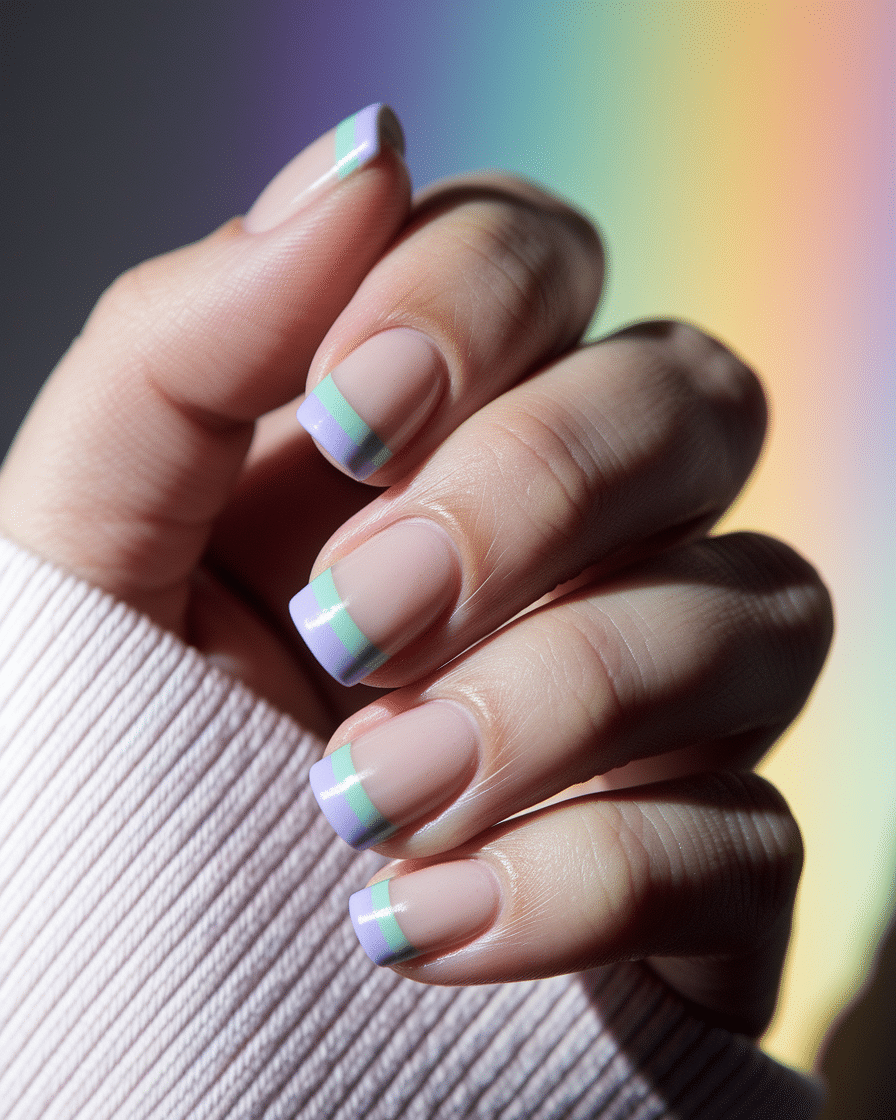 Fresh and Playful Nail Designs for a Soft and Colorful Look