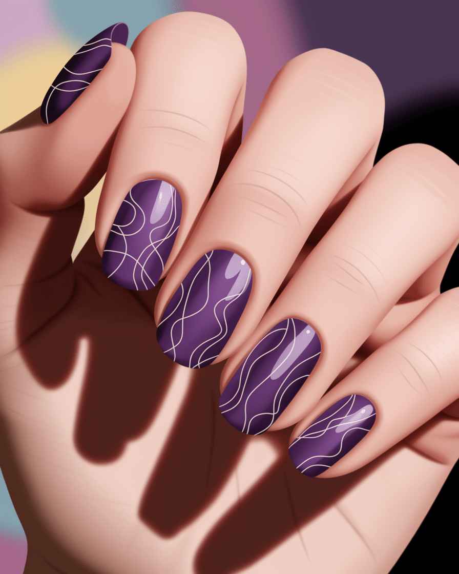 0010_3_a-close-up-illustration-of-a-hand-with-s_oTPtWhhUQ3-Di_sQULIXrQ_7Xx-klwpSFaxtW2YVNAFvg Fresh Purple Nail Ideas for Short Nails This Spring
