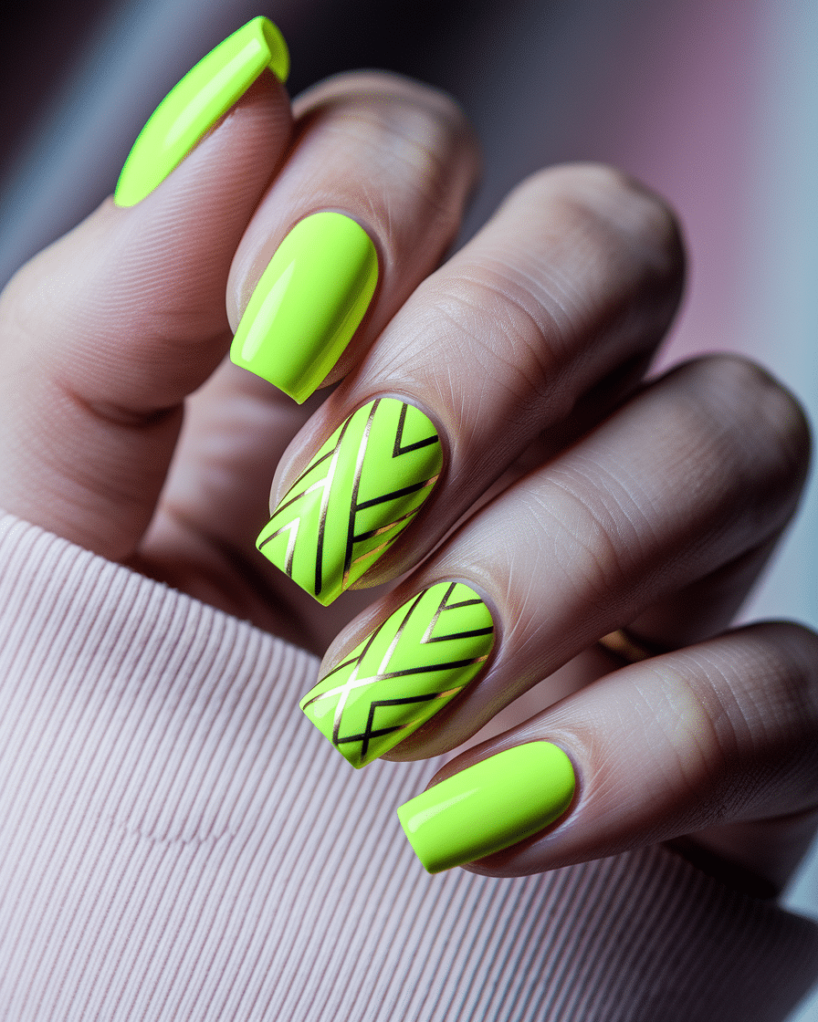 0010_3_in-a-close-up-photograph-a-hand-with-per_gY6JjR5jReyikcdO7bn02g_hz2MY6vXQcaUV_7dtHFwNA Bright and Glamorous Nail Designs That Blend Yellow and Gold Perfectly