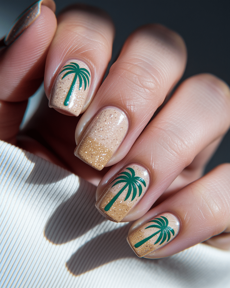 0011_3_a-close-up-photograph-captures-the-intri_n5PakilQTvaCPjeFEjHjfw_aND73uvgRA6Mo-tL2z-xtA Tropical Nail Designs for Summer: Palm Tree Nail Ideas That Scream Vacation