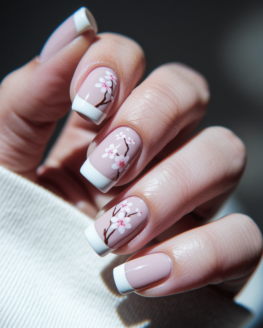 0012_2_a-close-up-photograph-captures-a-delicat_Rha-JRm9S1KVkO2ZrKVGBA_zSDuJqoCQ72VNNwunJDspQ Elegant Floral French Tip Nails That Add a Feminine Touch to Your Look